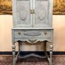 1930s William & Mary Style Painted Cabinet , Radio Art Cabinets, USA Image 2