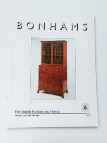 Vintage Bonhams auction catalog  "Fine English Furniture and Objects"  22nd  April 1993