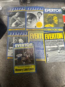 7 Everton FC match programmes