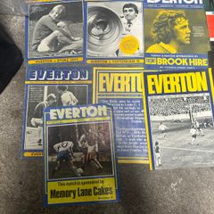 7 Everton FC match programmes