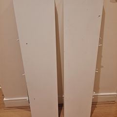 Two white ikea shelves for free