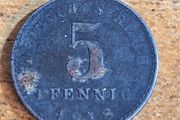 German Empire, Germany, 5 Pfennig 1918 A - free standard postage