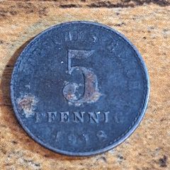 German Empire, Germany, 5 Pfennig 1918 A - free standard postage