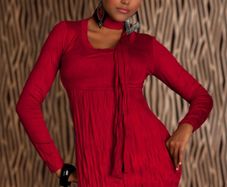 mini dress top tunic with matching scarf size fits uk 6 8 10