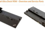 Lenovo ThinkPad Ultra Dock 20V 2.25A,/3.25A/4.5A/6.75A/8.5A Type 40A1 SD20F82750 FRU 00HM917 Docking Station USB 3.0