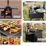 Camping Stove Cast Iron Hot Tent Wood Stove Image 2