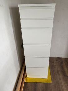 Drawers - IKEA MALM Chest of 6 Drawers with Mirror Glass