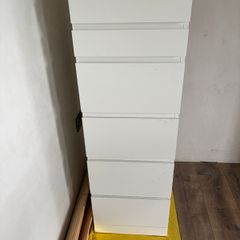 Drawers - IKEA MALM Chest of 6 Drawers with Mirror Glass