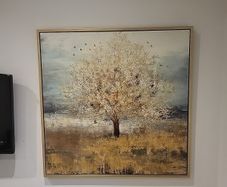 Large Framed Tree Canvas Print