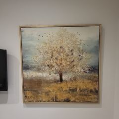 Large Framed Tree Canvas Print