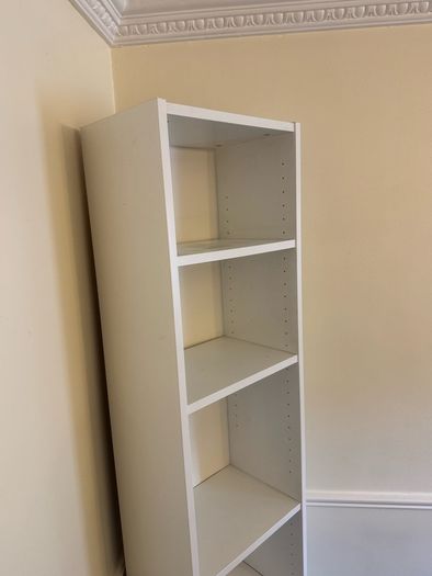 White IKEA bookcase