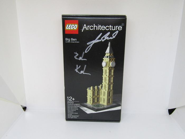 LEGO 21013 Architecture Big Ben Signed by Two Lego Designers Rok Zgalin Kobe And James Berard Who Was The Designer Of The Lego Big Ben Model 10253 Very Rare For Two Lego Designers To Sign The One Set Brand New In Box Retired Set