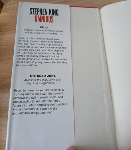 Stephen King Omnibus The Dead Zone Cujo Hardback First Edition 1999 Little Brown