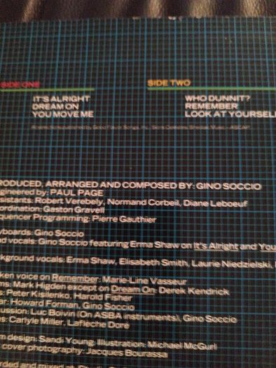Gino Soccio Face to face vinyl lp