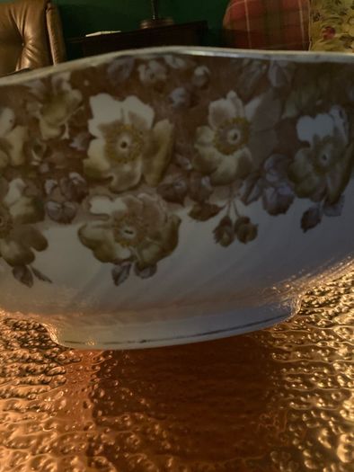 Large ceramic wash set bowl
