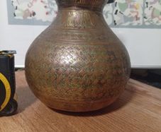 antique Indian brass lota  over