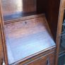 Antique English made By Harrison and Gibson Ilford very rare piece Bureau / Display case with original stained glass with brass fittings and locks. Circa 1930s beautiful Image 6