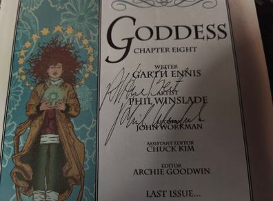 Goddess ! SIGNED by an Author - Phil Winslade ! 1996 ! by DC Comics !
