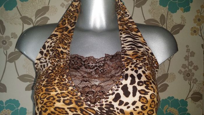 Lovely unusual animal print top size 12/14