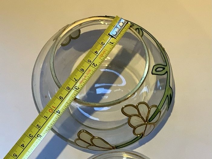 Vintage Paul Nagel Tiffany Style Glass Lidded Jar