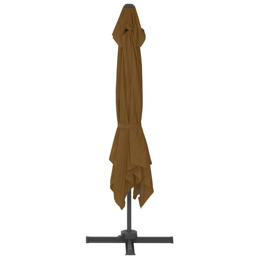 Cantilever Umbrella with Aluminium Pole 300x300 cm Taupe