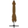 Cantilever Umbrella with Aluminium Pole 300x300 cm Taupe Image 6