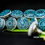 10 x Mix Vintage Look Flower Ceramic Knobs Door Handle Cabinet Drawer Cupboard Pull Xfer MULTIPLE COLOURS AVAILABLE (FREE SHIPPING) Image 8