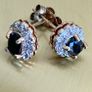 Vintage Sapphire and Silver Pendant and Earrings Image 5