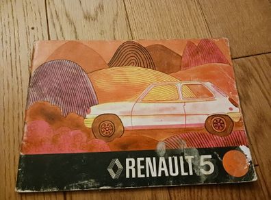 Renault 5 driving and maintenance book