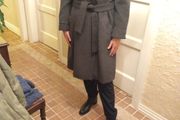 Gerard Darel Grey 3/4 Length Coat.