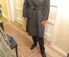 Gerard Darel Grey 3/4 Length Coat.