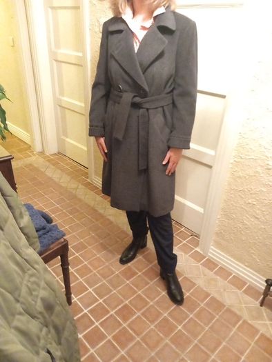 Gerard Darel Grey 3/4 Length Coat.