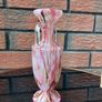 Franz Welz Bohemian Spatter Ware Art Glass Vase Image 2