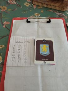 Aston Villa Topps Premier league cards