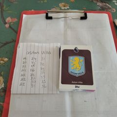 Aston Villa Topps Premier league cards