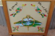Hand Painted Lady's View Killarney Fire screen