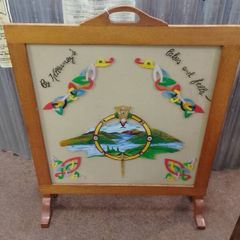 Hand Painted Lady's View Killarney Fire screen