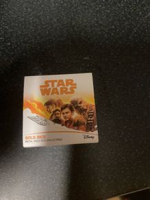 Star Wars  - Solo - Gold Dice - Collectable Piece