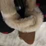 DUNE Leather/ Fur Ankle Boots Image 3