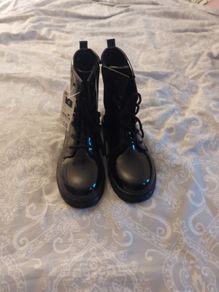 Dunnes Black Patent Boots