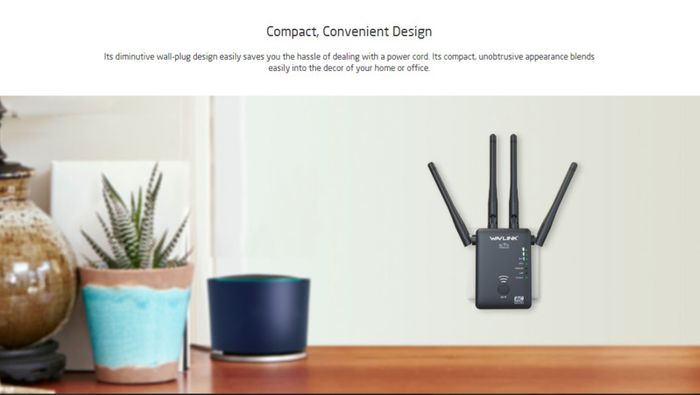 Wavlink AC1200 Dual Band (2.4GHz/5GHz) 3-IN-1 WIFI Router/Range Extender & Signal Booster  - UK Plug (Brand New/Warranty)