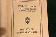 Antique Book Soldiers Three by Rudyard Kipling