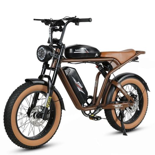 Samebike M20-II Electric Bike - Brown