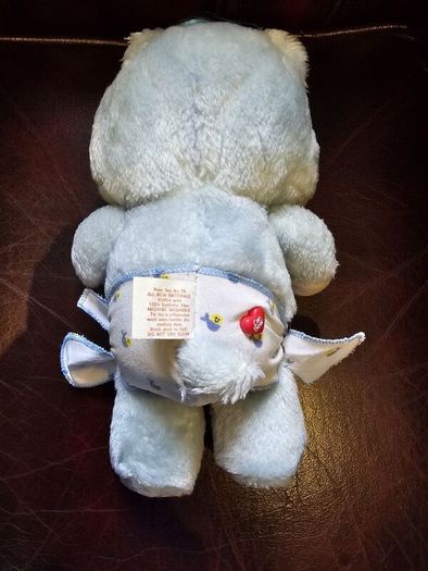 Baby Tugs Blue Bear HTF Carebear Kenner American Greetings Corporation AGC 1983 Plush Teddy 12inch Large Vintage