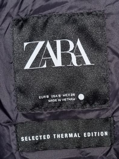 NEW Zara long down/feather coat size S