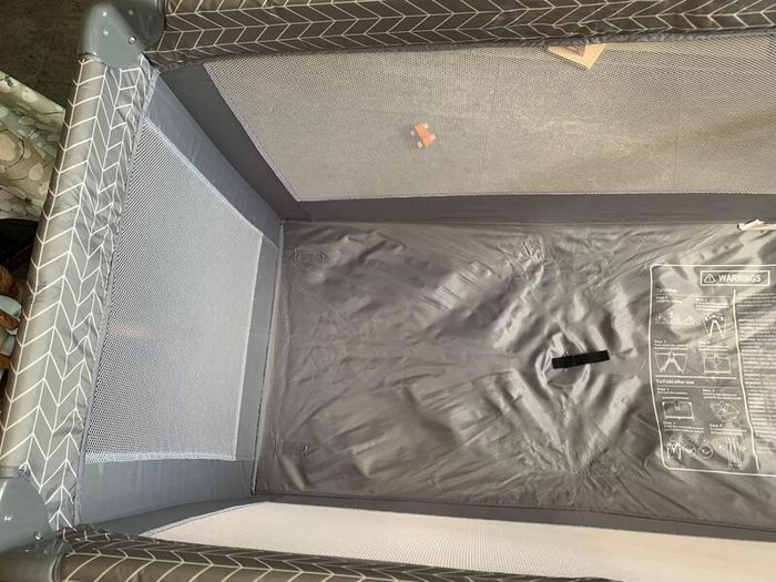 Travel cot and foam mattress