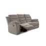 3 Seater Fabric Recliner Sofa ,Brown Image 2