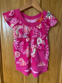 Brand new Girl's Pink Floral Mandala Dress | Size 3 years
