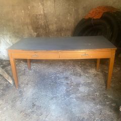 Vintage Mid-Century Wooden Desk / Upcycling Project