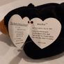 Vintage TY Beanie Babies - Blackie the black bear Image 3